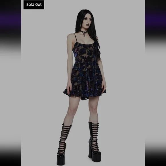 Dolls Kill Widow Mini Dress - Picture 6 of 11